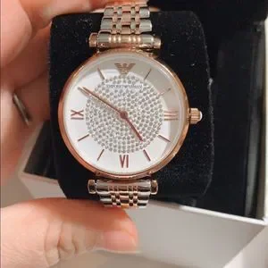 NWT Emporio Armani Women\'s Two-Tone Watch Ar1926 EMPORIO ARMANI WOMENS WATCH AR1926 STEEL TWO TONE STRAP WITH  main image 4